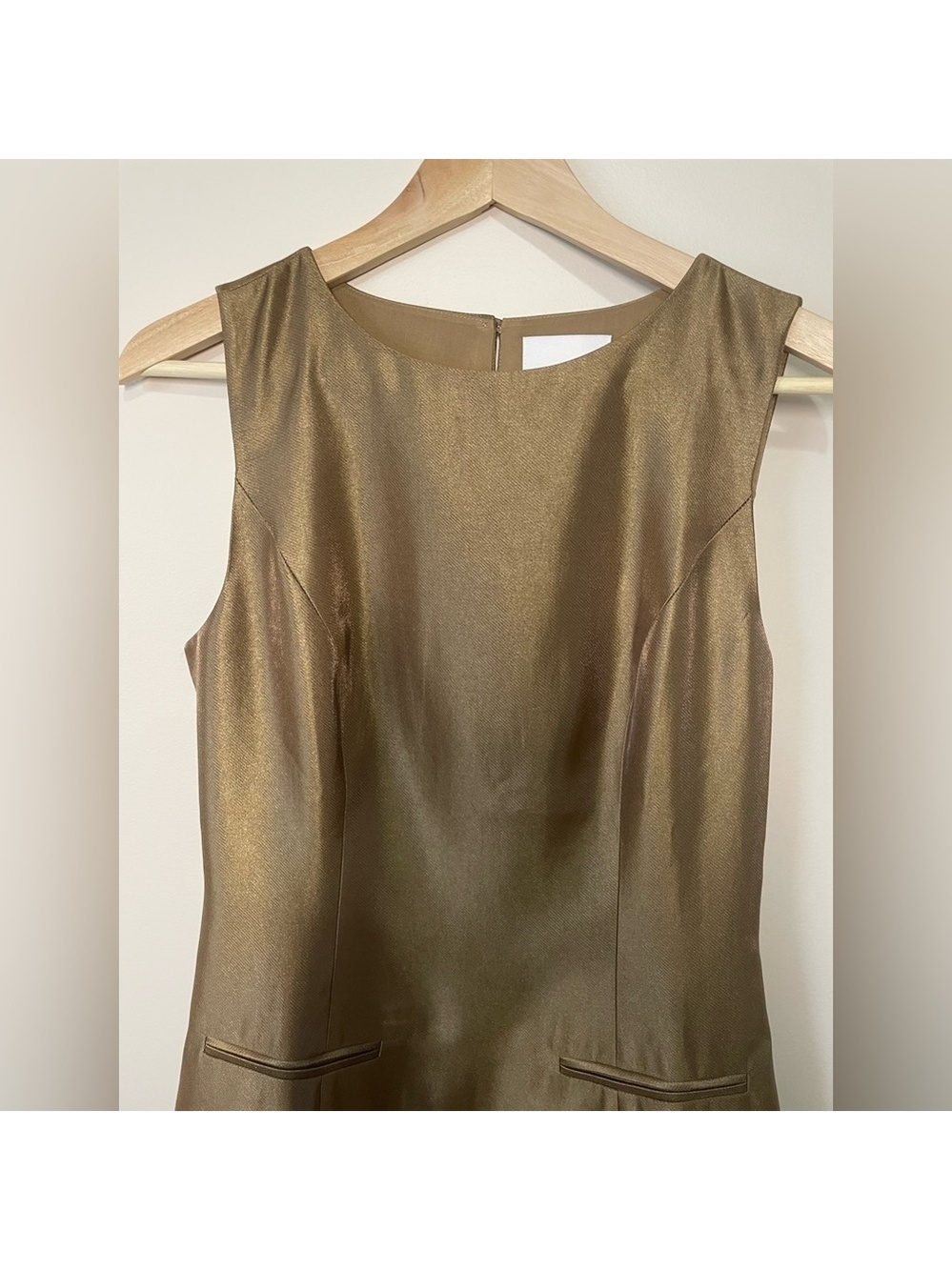 NEW Reformation Citron Mini Sleeveless Dress Brown Bronze | US 6 UK 10 - Picture 8 of 13